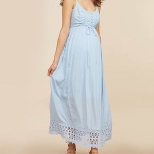 Motherhood Maternity light blue maxi dress